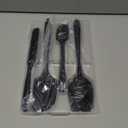 U-Taste Silicone Spatula Set with 600 Degrees Fahrenheit Heat Resistant (Black)