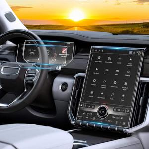 [2-Pack] 2025 2026 GMC Acadia Screen Protector Anti Glare Matte for 2024-2026 GMC Acadia (Elevation/AT4/Denali) 15" Infotainment & 11" Instrument Panel Screen Cover Saver GMC Acadia Accessories Glass