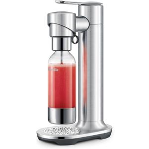 Breville BCA800BSS InFizz Fusion Sparkling Water and Beverage Carbonator, CO2 Cylinder Not Included, Brushed Stainless Steel, Small