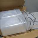 PRAKI Large Airtight Food Storage Containers with Lids, 10PCS Plastic Cereal Storage Containers, Kitchen & Pantry Organizers and Storage for Sugar, Flour, Baking Supplies with Lables & Mark (Clear)