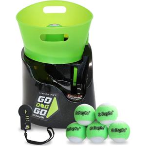 Hyper Pet GoDogGo Fetch Machine Dog Ball Launcher & Automatic Ball Launcher for Dogs With Five 2.5" Balls for Dogs 20-60 Pounds
