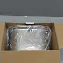 UPSKY 3L Dog Water Bowl 101oz Stainless Steel No Spill Large Capacity Dog Food Water Bowl Slow Water Feeder, Spill Proof Pet Water Dispenser Vehicle Carried Travel Water Bowls (gray)