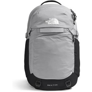 The North Face Router Everyday Laptop Backpack - Daypack, Water Repellent, Laptop Sleeve, Reflective Details, Meld Grey/TNF Black-NPF, One Size