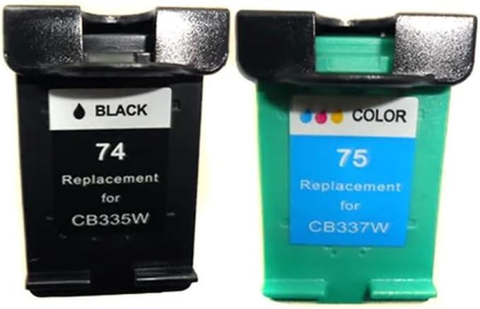 Ink Cartridge Compatible with 74 74XL J5750 J5780 J5783 J5785 J5788 J5790(74BK and 75COLOR)