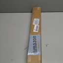 LazBlinds No Drill Zebra Blinds for Windows 36" W x 64" H, White