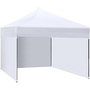 Amylove 4 Pcs 10x10 ft Canopy Replacement Top Cover with 4 Removable Side Walls, Waterproof Sunshade Top for Outdoor Camping Events, and Privacy (Canopy Not Included)(White)
