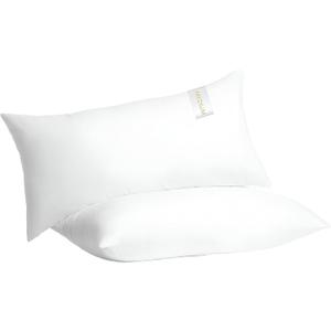 Digital Decor 100% Cotton Luxury Hotel Pillows Standard Size Set of 2, Cooling Hypoallergenic Down Alternative Bed Pillows for Sleeping, Medium Support for Side & Back Sleepers, Made in USA, 26" x 20"