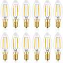 Hizashi Candelabra LED Light Bulbs 25 Watt, Dimmable Chandelier Light Bulbs, 90+ CRI, 200LM, Soft Warm White 2700K, E12 LED Bulb, B10 Candle Bulbs, UL Listed, 12 Pack