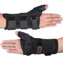 kefit Wrist Brace with Thumb Spica Splint Wrist Support Thumb Spica Thumb Support for Arthritis, Sprains, Carpal Tunnel Pain, Tendonitis (Right-L (7-8.5"), Wrist & Thumb Brace)