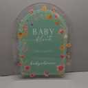 Yousoontic 24" x 18" Acrylic Baby Shower Welcome Sign Baby in Bloom Wildflowers Welcome Sign Large Wildflowers Display Stand Decoration for Garden Ceremony Lawn Outdoor Indoor (Not Include a Stand), 18.11 inches x 24.02 inches
