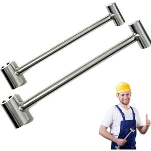 Industrial Door Hinge Gap Adjusting Wrench Tool Kit, Sliver, Steel, Plated, 14-19mm & 23-25mm Hinge Gap Adjusting Wrench
