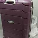 Samsonite Freeform 2-Piece Luggage Set - Carry-On & Large Checked Luggage with Dual Spinner Wheels - Durable Polypropylene Hardshell - TSA Lock, Airline-Approved - Expandable - Amethyst Purple