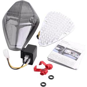 Smoke Lens Integrated Motorcycle LED Taillight Assembly Waterproof for VTX 1300 Retro 2002-2008 VTX 1800 Retro / 1800T 2002-2008