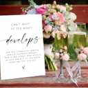 Wooden Sign Wedding Decoration, 8" x 11" Modern Tabletop Mount, Love Theme, Light Color
