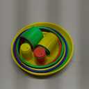 Ogrmar 18" Colorful Plastic Sport Ring Toss Game Set for Kids