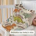 SPBL&L Christian Dinosaur Kids Blanket, God Say I Am Bible Verse Inspirational Dino Throw Blanket Gifts for Kids Boys Nursery Room Bedroom Couch Bed Decor, Dinosaur Room Decor for Boys,29.5x40Inch