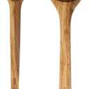 Bloomhouse - Two Time Oprah's Favorite Things Winner - Italian Olive Wood 2-Piece Kitchen Utensil Set  Extra-Large 14-Inch Ladle and Tasting Spoon, Durable Wooden Cooking Tools
