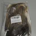 Medium Length Ombre Blonde Ash Wavy Wigs for Women 18 Inch Middle Part Wavy Blond Wig Natural Looking Dirty Blonde Synthetic Heat Resistant Fiber Dark Roots Wig for Daily Party Halloween