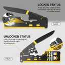RJ45 Crimp Tool Pass Through Crimper RJ45 Crimping Tool Stripper Cutter Crimper for 8P RJ45 Cat5 Cat5e Cat6 6P RJ11/12 Telephone Connectors Network Enthernet Crimper kit (1)