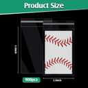 Lewtemi 900 Pcs Graded Card Sleeves Resealable Team Bags for Trading Cards Baseball Sports Slabs Holders Plastic Collectible Slabs Protection,3.5" x 5.5"