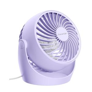 Gaiatop Desk Fan, 5-Inch Portable Electric Table Desktop Air Circulator Fans, Small but Powerful with 3 Speed 360° Adjustable Tilt for Cooling Home Dorm Office Bedroom Bathroom Kitchen, Purple