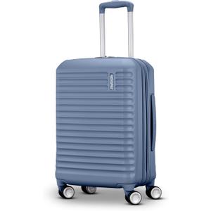 American Tourister Stratum 3.0 Carry-On Spinner, Airline Approved, Durable Hardside Luggage, Expands 1.5", RightHeight Adjustable Handle, Elemental Blue