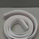 BNELL Carpet & Floor Edging Trim Strip,Self Adhesive-PVC Floor Transition Strip,Threshold Transitions Suitable for Threshold Height Less Than 15mm (6.56FT_White)