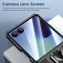 VEGO for Galaxy Z Flip 7 Case, 360 Rotatable Ring Kickstand & Belt Clip Holster & Tempered Glass Camera Screen Protector & Hinge Protection, Shockproof Case for Samsung Flip 7 5G - Black