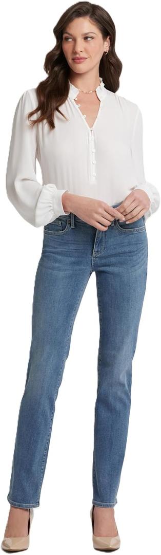NYDJ Women's Marilyn Straight Denim Jeans, Size 10