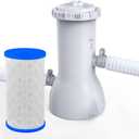 6-Pack Pool Filter Cartridge Type A, C or III, Accessories for Above Gound Pools, Pool Filters Type A/C Replacement Kit for 29000E 59900E, Reusable Pool Filter for Filter Pump