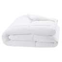 Amazon Basics White Down Alternative Comforter and Duvet Insert with Corner Tabs, Machine Washable, King, Light White