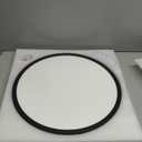 20 Inch Large LED Flush Mount Ceiling Light, 40W, 4350LM, 3000K/4000K/6000K CCT Selectable, Black Round Flat Panel Light, Fits for Hallway, Kitchen, Bedroom, Laundry Room