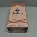 Trailvia Comfortable Footbed Sandals for Men & Women  Adjustable Buckle & Arch Support, Waterproof Summer Slides for Outdoor, Beach & Everyday Adventures (Black)