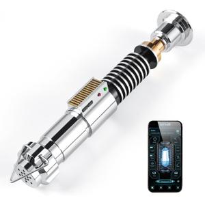 CUSTOM SABER Sensitive Smooth Swing Xenopixel 3.0 Light Saber with 34 Set Sound Fonts, Motion Control Light Saber, Rechargeable, Infinite Color Changing Luke V2 Toy Tool, Medium