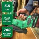 Metabo HPT Brad Nailer, 18 Gauge Cordless, 18V Kit, NT1850DG