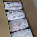 The Honest Company Clean Conscious Diapers for Sensitive Skin Up to 100% Leakproof Hypoallergenic Fragrance-Free Baby Girl Prints Super Club Box Size 1 (814 lbs) 136 Count (Rose Blossom + Tutu Cute)