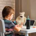 Candy Tumbler, 25 oz Kids Insulated Stainless Steel Water Bottle with Spill Resistant Silicone-Metal Straw and 2-in-1 Lid, BPA-Free, Cup Holder Friendly, Dishwasher Safe, Avocado Green