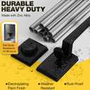 Kolet Front Door Lock Set, Front Door Handle and Deadbolt Set, Single Cyclinder Exterior Door Lock Set, Heavy Duty Zinc Alloy, Reversible for Right & Left Opening, Matte Black