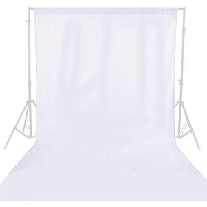 GFCC 10ftx10ft White Backdrop Background for Photography White Photo Booth Backdrop for Photoshoot Photography Background Screen Video Recording Parties Curtain