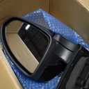 Right Passenger Side Mirror Fits 2011-2015 Chevy Cruze Sedan/Hatchback with Power Glass without Heated without Turn signal Match Black Replace GM1321420 (3 Pins)