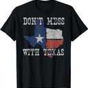 Don't Mess with Vintage Texas Longhorn Lone Star State Shirt T-Shirt, Medium