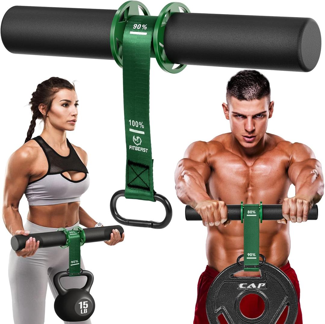 FitBeast Forearm Strengthener & Wrist Roller - Forearm Strength Trainer with Thickened Anti-Slip Grip Handles&Adjustable Strap, Perfect for Forearm Exercising, Boosting Grip Strength, Muscle Building (Green) FitBeast Forearm Strengthener & Wrist Roller - Forearm Strength Trainer with Thickened Anti-Slip Grip Handles&Adjustable Strap, Perfect for Forearm Exercising, Boosting Grip Strength, Muscle Building (Green)