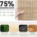 Bamboo Blind Bamboo Shade for Patio - 36" W x 72" H