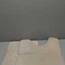 Microfiber Bathroom Rug Set, Soft 1 Piece Bath Rug Set, 1 Toilet Mat U-Shaped and 1 Bathroom Rugs, Washable Absorbent Floor Mat, Quickly Dry Mats for Bathroom Tub Khaki