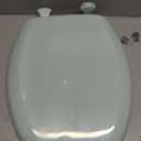 Bemis Classic Colors Slow Close Toilet Seat, Easy Clean Hinges and Durable Plastic Seat, Made in USA, Elongated, Seafoam