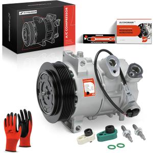 A-Premium Air Conditioner AC Compressor with Clutch Compatible with Jeep Compass Patriot 2009-2017 & Dodge Caliber 2009-2012, 1.8L 2.0L 2.4L