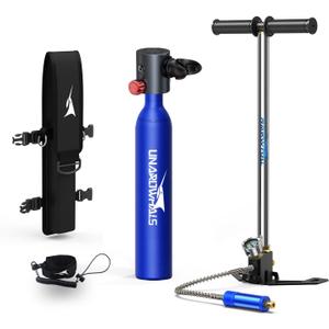 Mini Scuba Tank with Pump, 5-10 Minute Diving Lung Tank, Dot Certified Scuba Diving Tank, Portable Dive Portable Lungs, 0.5l Small Scuba Tank, 3.5Cu Ft Capacity, 3000 Psi Max Pressure