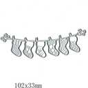 5 x Christmas Socks Metal Die Cuts,Merry Christmas Boots Hat Card Cutting Dies Cut Stencils DIY Scrapbooking Album Decorative Embossing Paper Dies Festival Card Making