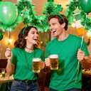 2 x St Patricks Day Decorations Garlands - 33 Ft Green Garland St Patricks Day Garland Atmosphere Setup Fine Clover Tinsel Hanging Twist Hanging Decorations for Party Holiday Supplies