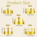 60 Pieces Paper Crowns Hat Gold Birthday Party Crown Hats for Birthday Celebration Baby Shower Photo Props